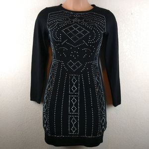 Black Rhinestone bodycon